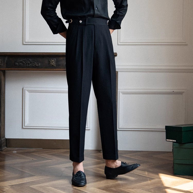 Heren Broek Hoge Taille Klassiek Elegant Design