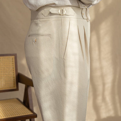 Heren Broek Hoge Taille Klassiek Elegant Design
