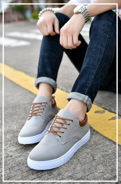 Heren Sneakers Leren Casual Schoenen Zwart Stijlvol