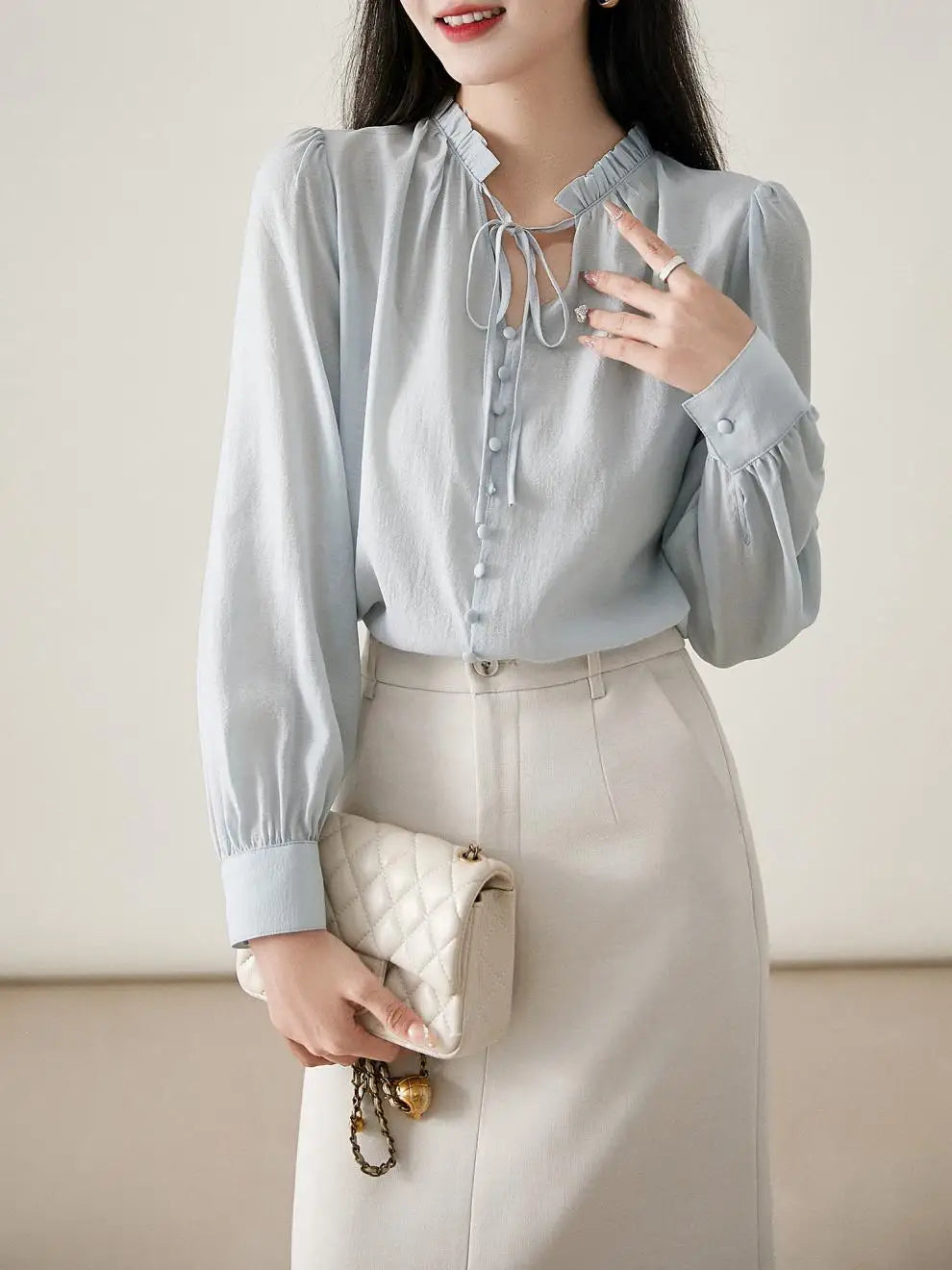 Vrouwelijke Blouse met Korte Mouwen