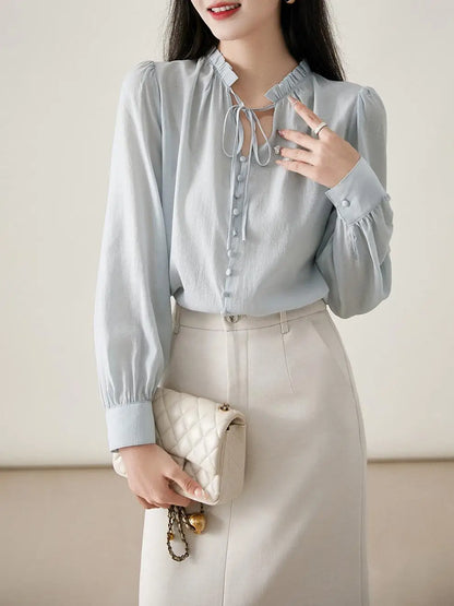 Vrouwelijke Blouse met Korte Mouwen