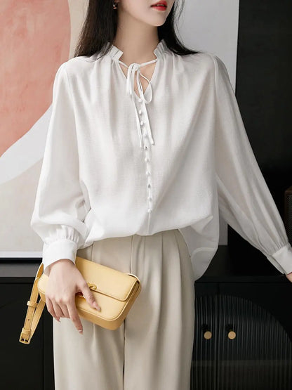 Vrouwelijke Blouse met Korte Mouwen