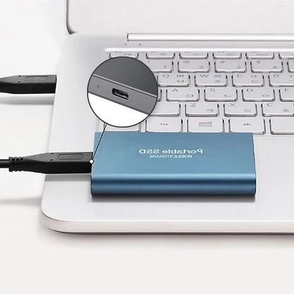 Externe SSD Schijf 128GB USB 3.1 Aluminiumbehuizing Draagbaar Snelle Dataopslag Compatibel PC Laptop