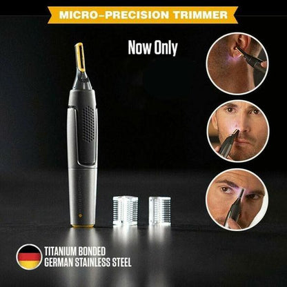 Precisietrimmer met Titanium Mesjes voor Baard Neus Wenkbrauwen Contouren Draadloos Gezichtsverzorging