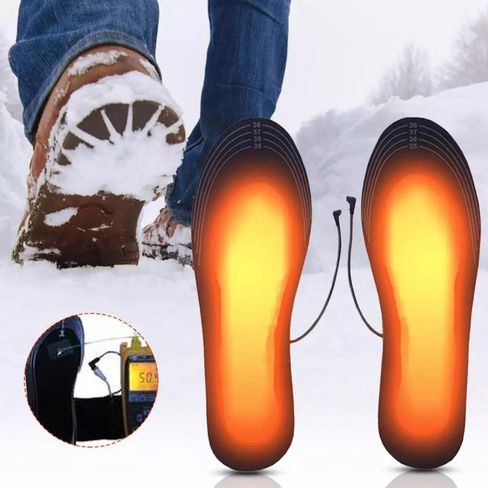 Verwarmbare Inlegzolen Oplaadbaar met USB en Verstelbare Temperatuur voor Warme Voeten tijdens Wintersport Wandelen Skiën en Dagelijks Gebruik
