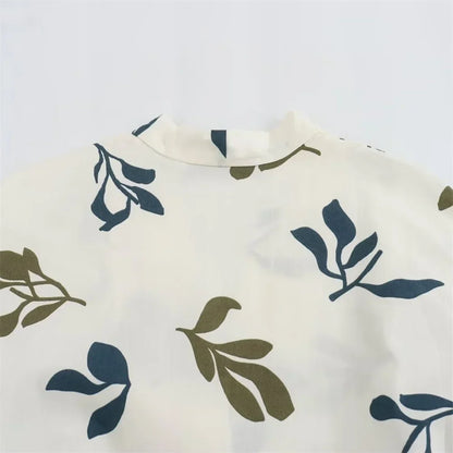 Zomerjurk Met Leuke Poplin Print Vrouwen
