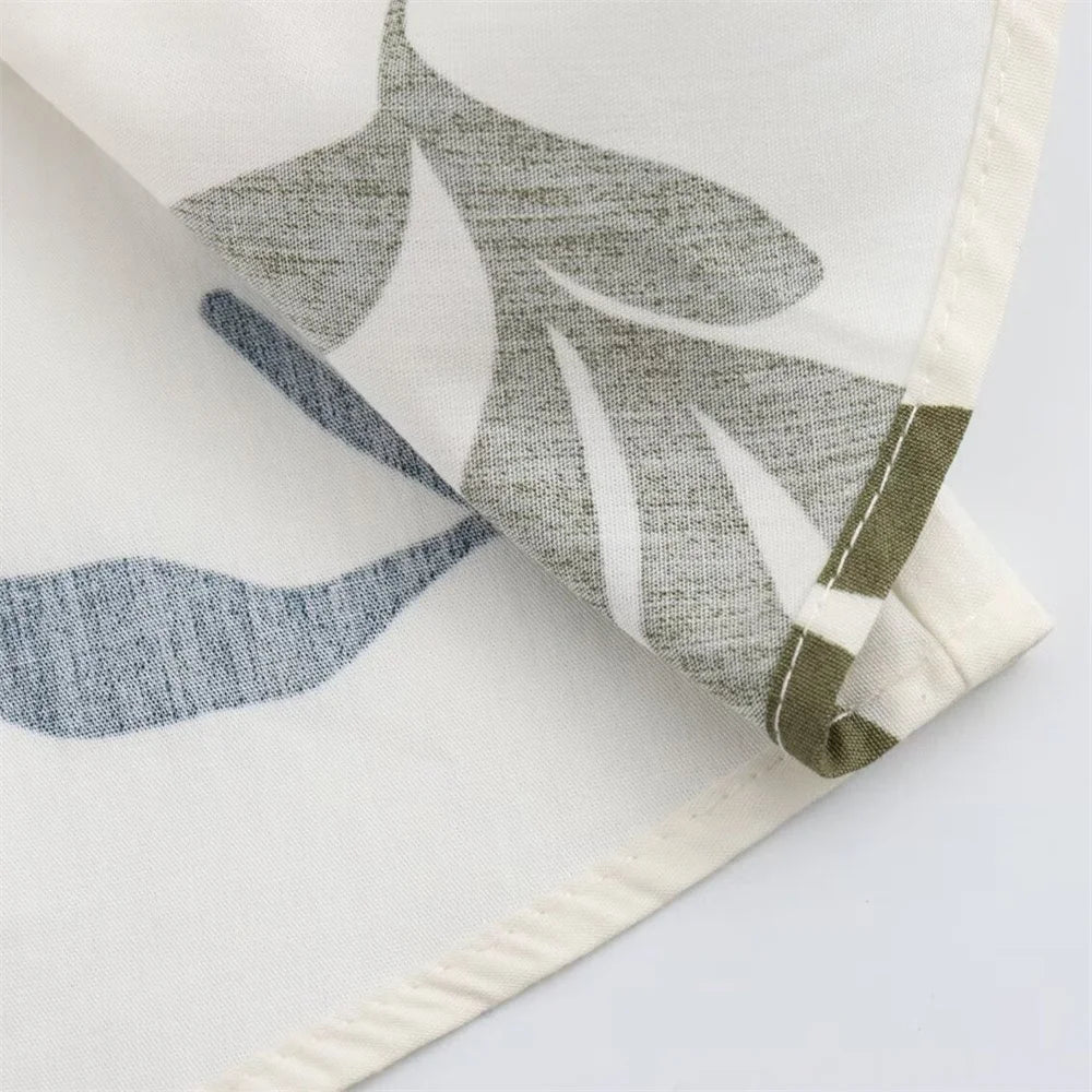 Zomerjurk Met Leuke Poplin Print Vrouwen
