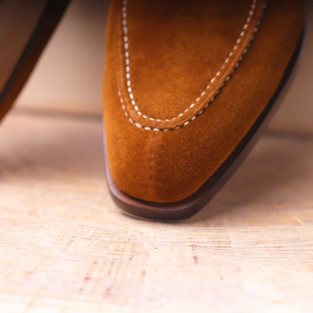 Lederen Oxfords Schoenen Klassiek Wildleder Bruin