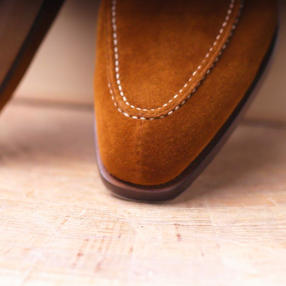 Lederen Oxfords Schoenen Klassiek Wildleder Bruin
