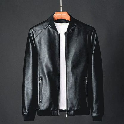 Leren Motorjack Klassiek Design Man