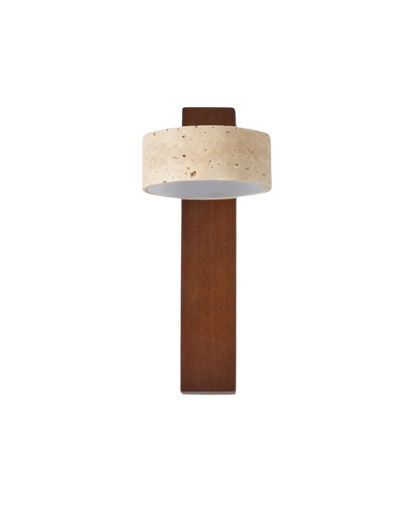 Travertijn Wandlamp Natuursteen Warm Licht voor Woonkamer Slaapkamer Gang Scandinavische Stijl Sfeerverlichting Premium Wandverlichting Tijdloos Design