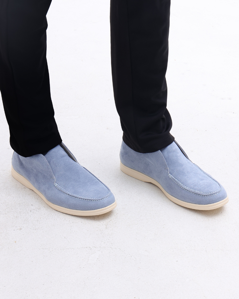 Heren Suède Slip On Loafers Middelhoge Schoenen