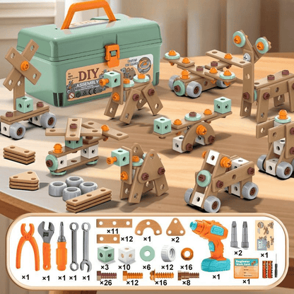 Speelgoed Gereedschapset Kinderen ABS Plastic Bouwset Creatief Motoriek Rollenspel