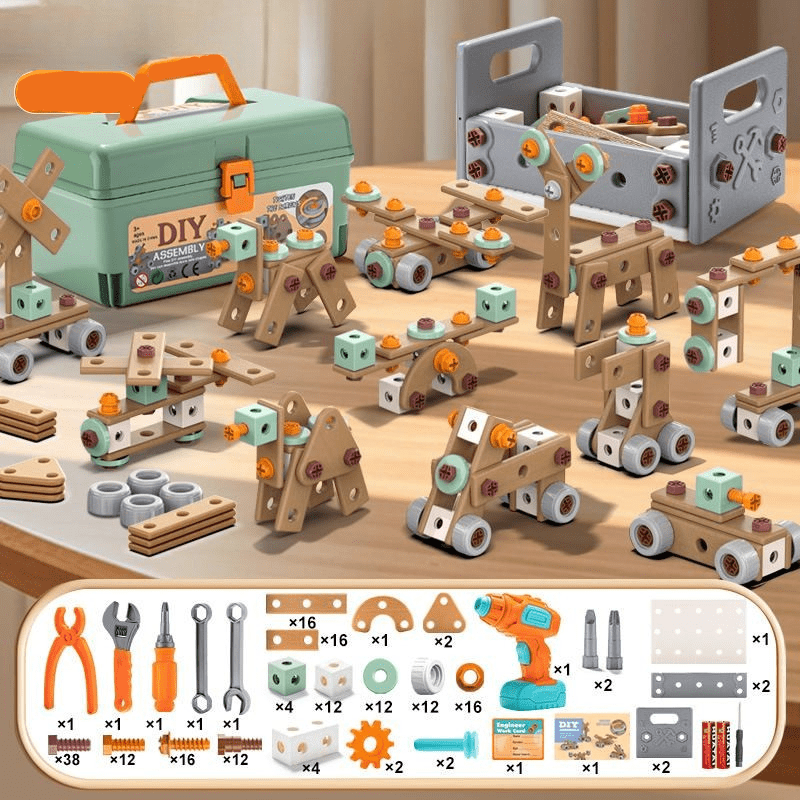 Speelgoed Gereedschapset Kinderen ABS Plastic Bouwset Creatief Motoriek Rollenspel