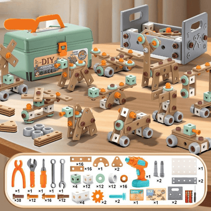 Speelgoed Gereedschapset Kinderen ABS Plastic Bouwset Creatief Motoriek Rollenspel
