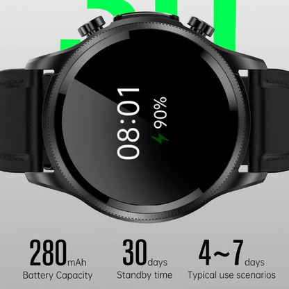Slimme Gezondheidshorloge met Bloedsuikermeting & Hartslagmeter Waterdicht Fitness Tracker Smartwatch