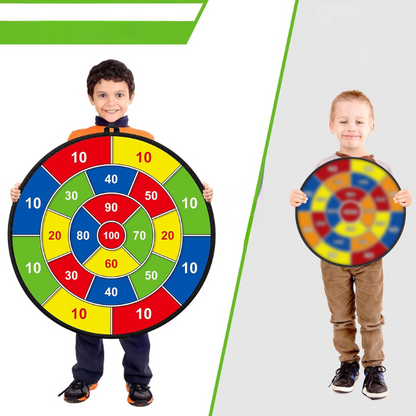 Dartbord voor Kinderen met Klittenballetjes – Dubbelzijdig Outdoor & Indoor Spel