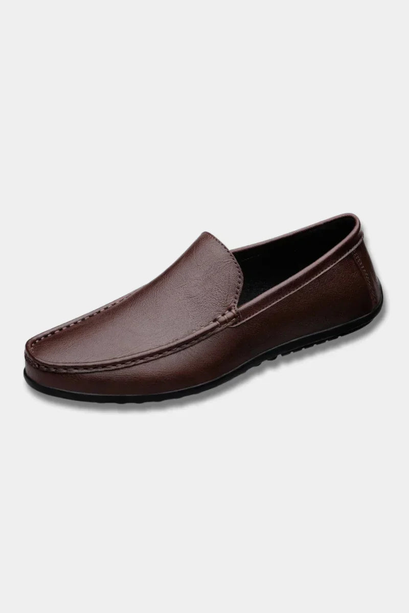 Leren Instappers Heren Slip-On Ademend Comfortabel Zakelijk Casual
