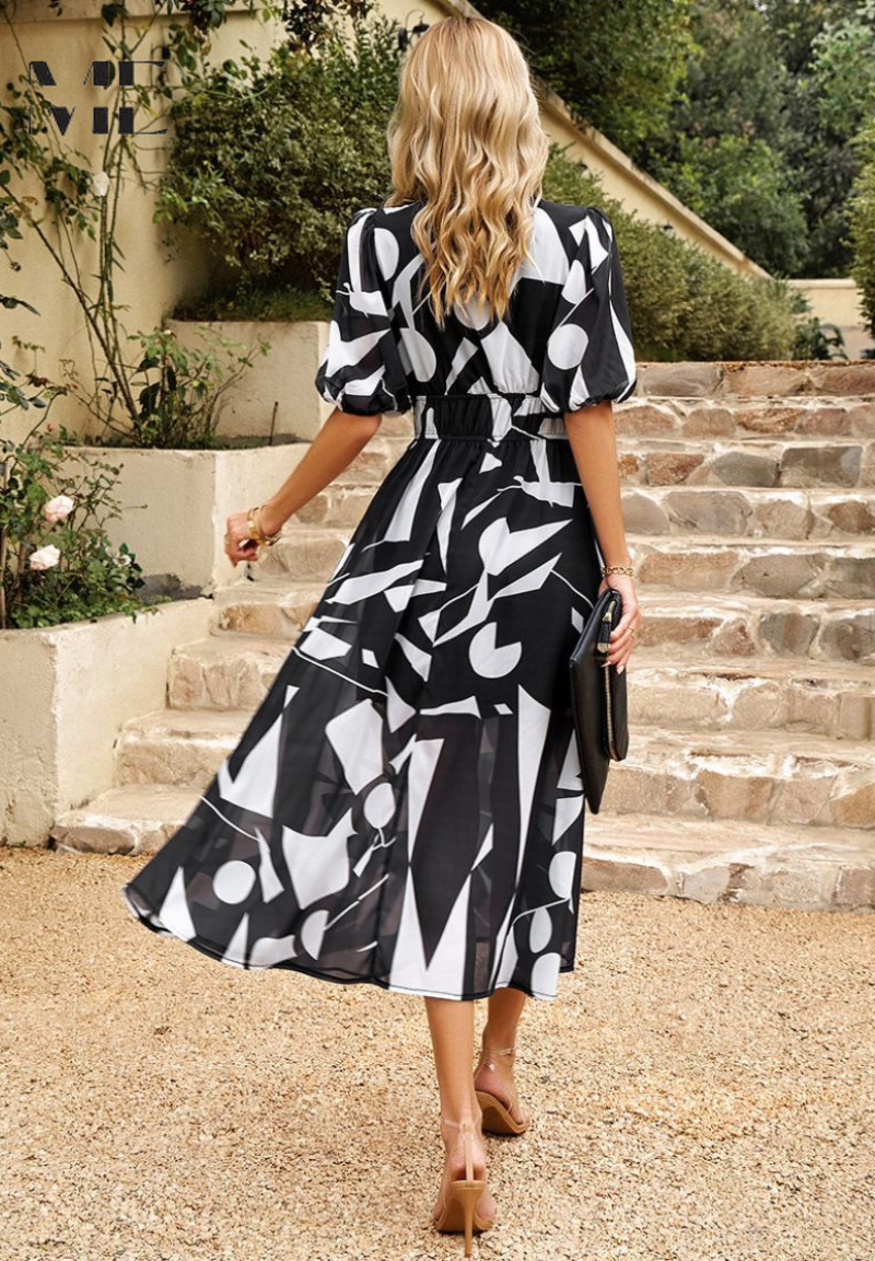 Dames Jurk Elegant Slimvallend
