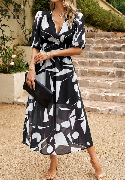 Dames Jurk Elegant Slimvallend