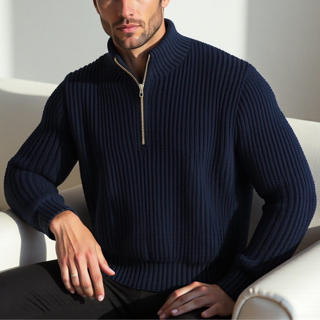 Softshell Sweatshirt Heren Waterafstotend Zip