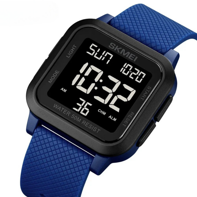 Waterdichte Outdoor Herenhorloge met Militair Design – Robuust Sporthorloge 5 ATM – 40 mm Wijzerplaat met Kunststof Band 20 mm
