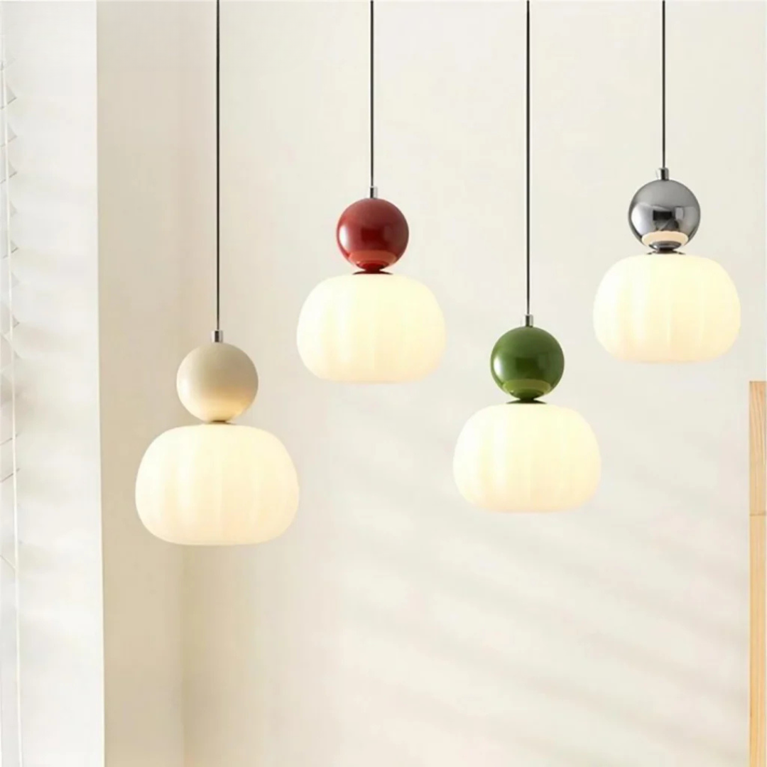 Glazen Hanglamp in Art Deco Stijl – Warm Licht met Luxe Uitstraling