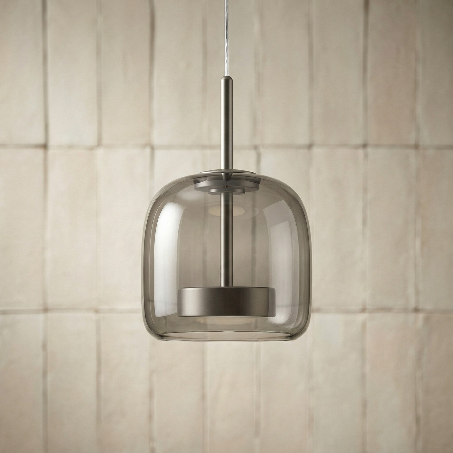 Scandinavische Glazen Hanglamp – Warm Sfeerlicht met Amber, Helder of Grijs Glas – Ø 15, 25 of 35 cm – Moderne Verlichting voor Keuken, Eetkamer en Woonkamer