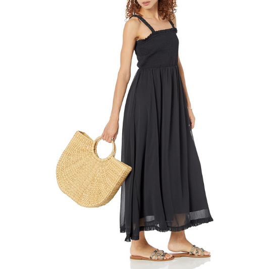 Bloemjurk met Smokwerk Bodice en Korte Mouwen - StudioMarella