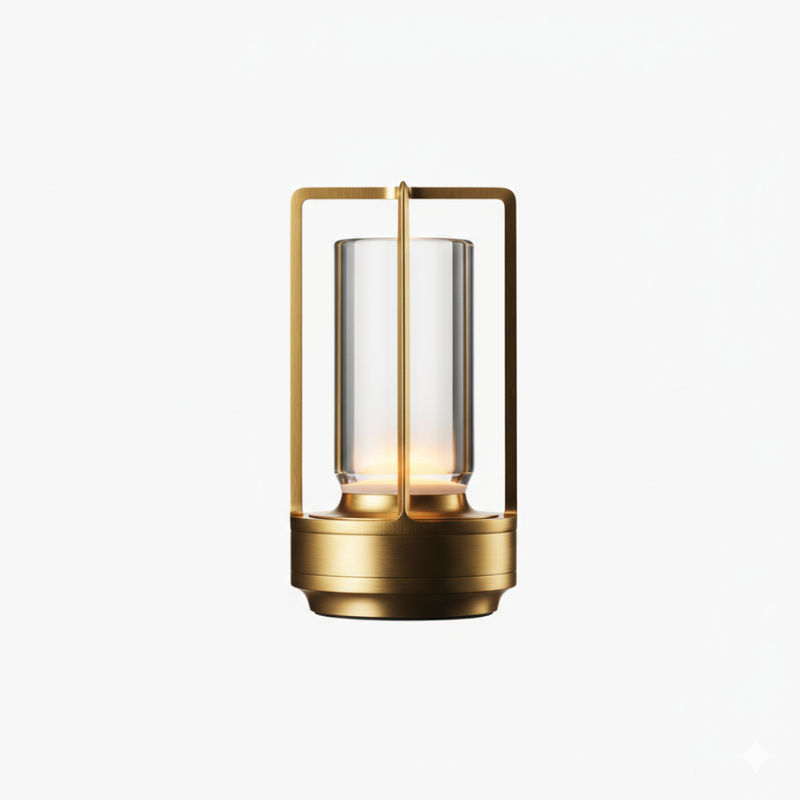 Elegante Tafellamp Kristalglas Dimbaar 3 Lichtinstellingen Oplaadbaar 18 Uur Batterij Draadloos 2600mAh Voor Woonkamer Slaapkamer Kantoor Buiten