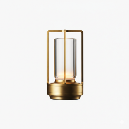 Elegante Tafellamp Kristalglas Dimbaar 3 Lichtinstellingen Oplaadbaar 18 Uur Batterij Draadloos 2600mAh Voor Woonkamer Slaapkamer Kantoor Buiten