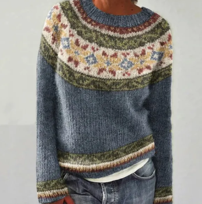 Gebreide Trui Kleurrijk Warm Scandinavisch Design