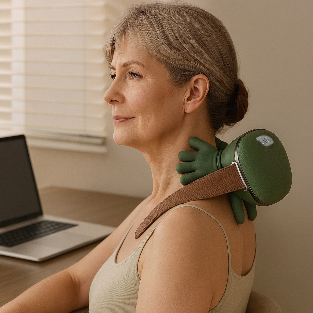 Shiatsu Massage Neksteun met Warmte voor Nek, Schouders en Rug – 3 Intensiteiten