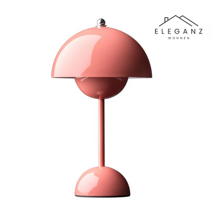 LED Tafellamp Paddenstoel Oplaadbaar Dimbaar Design Metaal 29cm