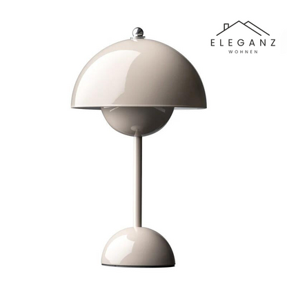 LED Tafellamp Paddenstoel Oplaadbaar Dimbaar Design Metaal 29cm