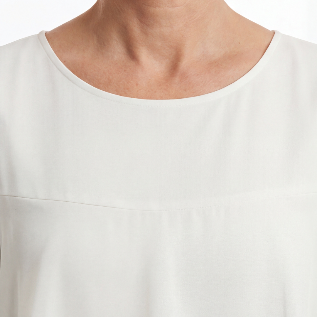 Gelaagde Ruffle Jurk voor Vrouwen – Vloeiende Chiffon met Vleugelmouwen & 4 Lagen