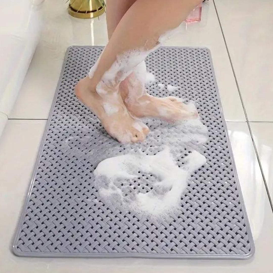 Antislip Badmat met Zuignappen voor Bad en Douche – Veilig, Gemakkelijk Schoon te Maken
