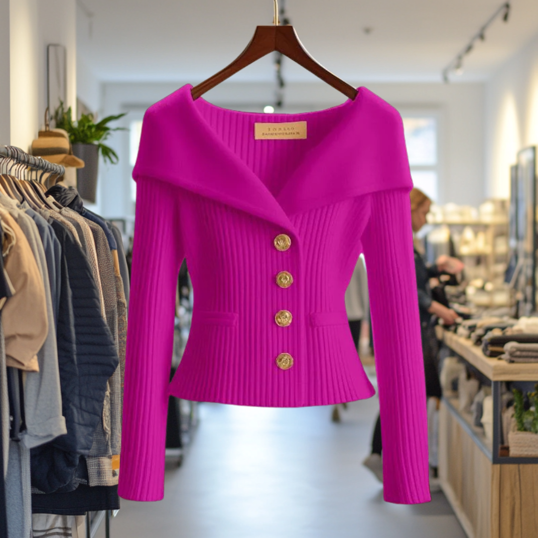 Dames Gebreid Vest Stijl