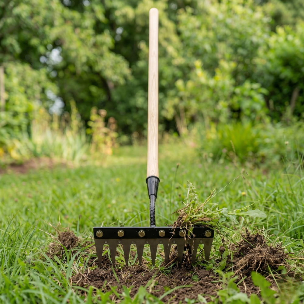 Tuinhark voor Onkruidverwijdering met Robuuste Staalconstructie