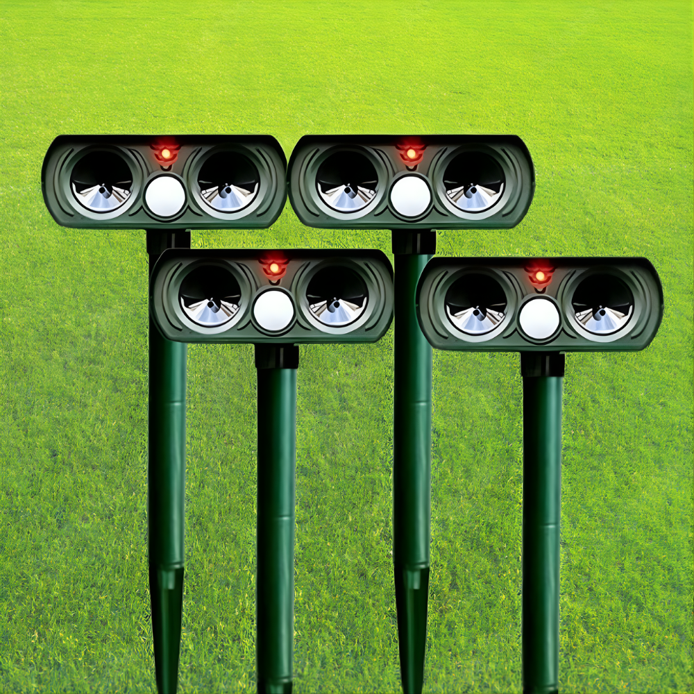 Solar Dierenverjager Ultraschall 8-10m IP66 13,5-45,5kHz Tuinbescherming
