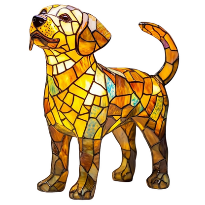 Golden Labrador LED-Tuinlamp – Handgemaakte Hondenlamp met Sfeerverlichting voor Binnen en Buiten
