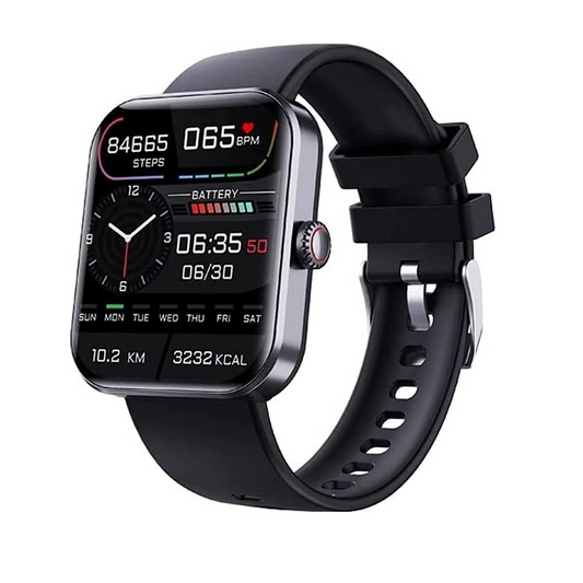 Smartwatch met Glucosemeting 1.91 Inch Touchscreen Zwart Roze | Gezondheidshorloge met Hartslagmeter GPS Slaapanalyse Waterdicht IP67 Sportmodi Notificaties 7 Dagen Accuduur
