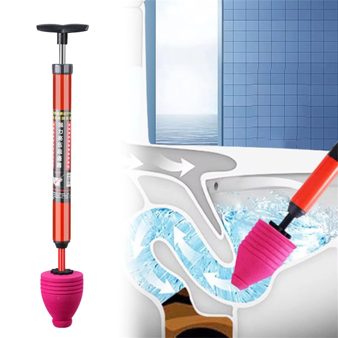 Hogedrukreiniger Afvoerstopper met Pneumatische Technologie voor Toilet Gootsteen Verstoppingen – Effectieve Ontstopper