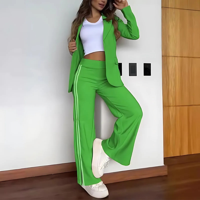 Vrouwelijke Blazer Broek Set Comfortabel en Stijlvol - StudioMarella