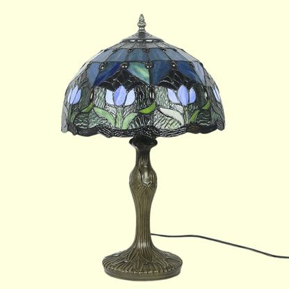 Tiffany Tafellamp Buntglas Klassiek 45cm E26 Glas Metaal Woonkamer