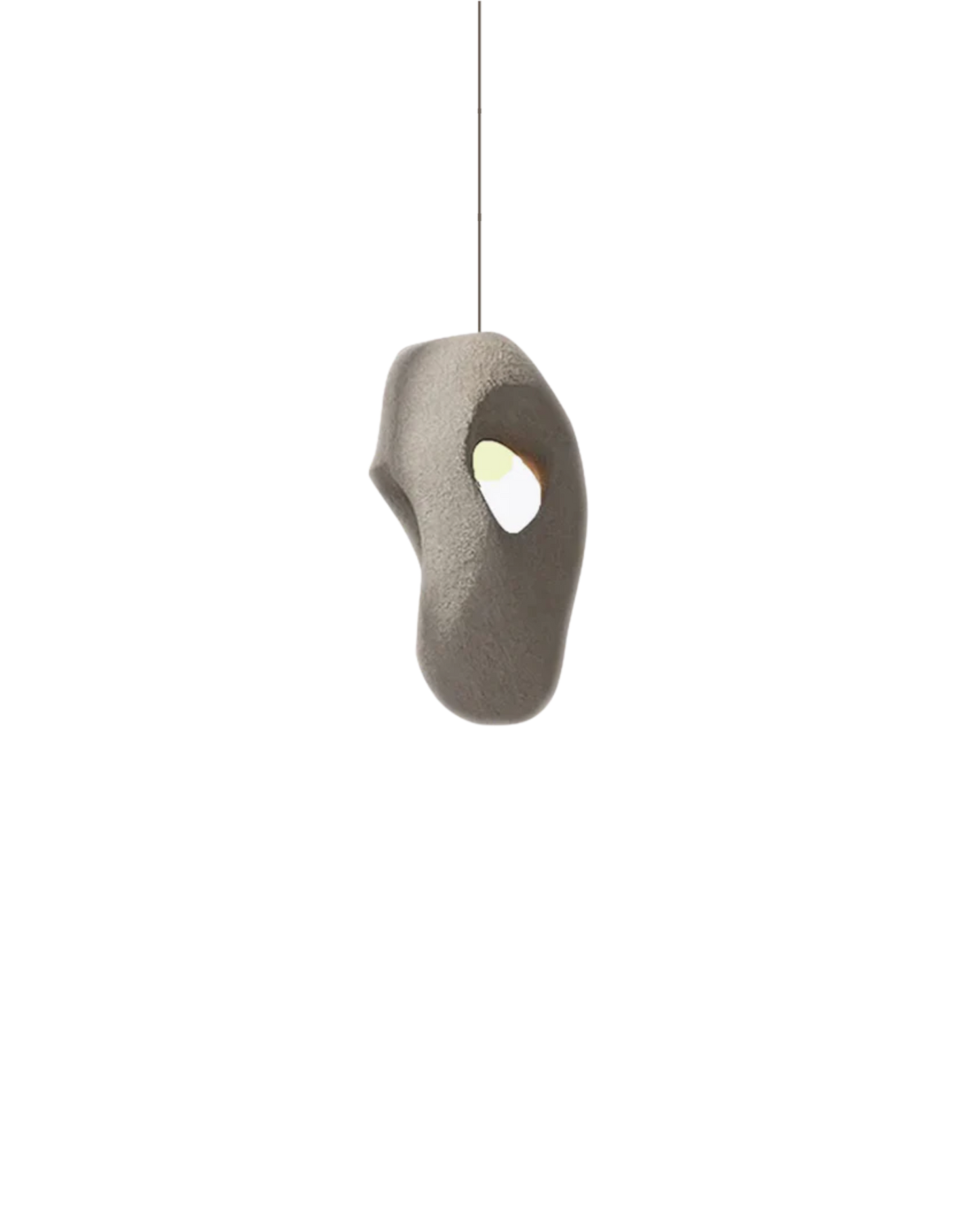 Organische Steen Hanglamp – Sculptural Elegantie voor Modern Interieur
