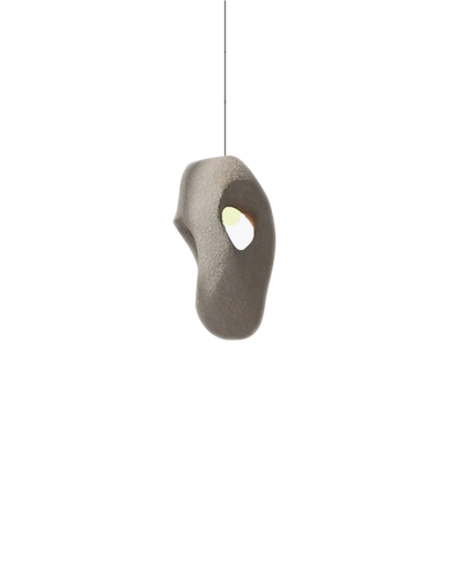 Organische Steen Hanglamp – Sculptural Elegantie voor Modern Interieur