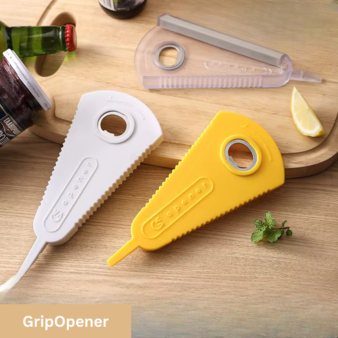 6-in-1 Multifunctionele Opener voor Flessen en Blikjes – Handige Keukenhulp