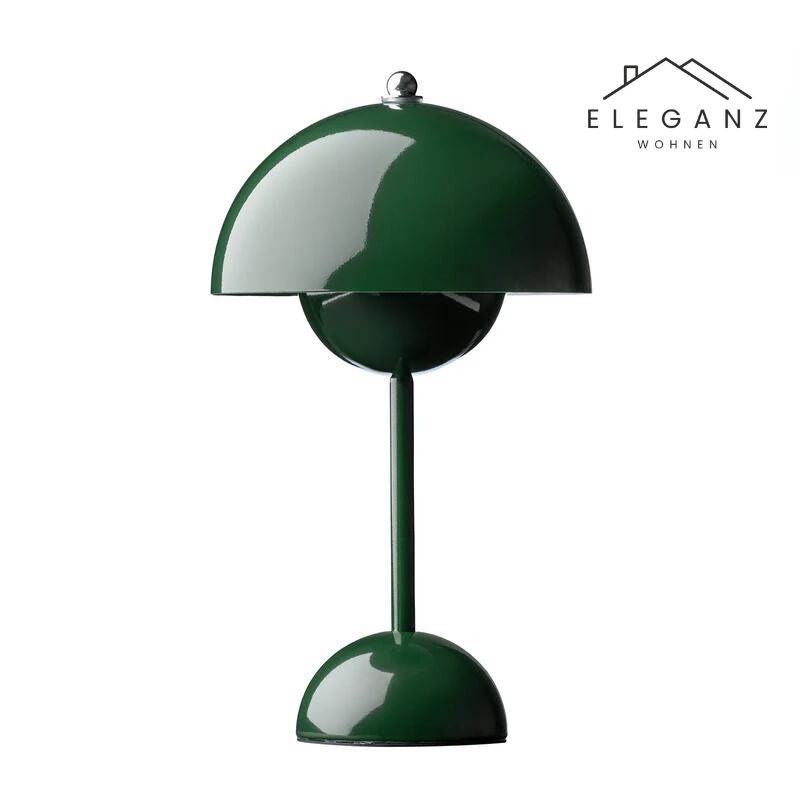 LED Tafellamp Paddenstoel Oplaadbaar Dimbaar Design Metaal 29cm