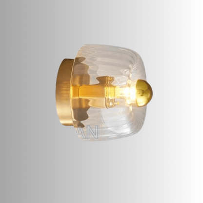 Wandlamp Glas E14 Metaal Transparant Hal Slaapkamer Bauhaus Wandverlichting Retro Design